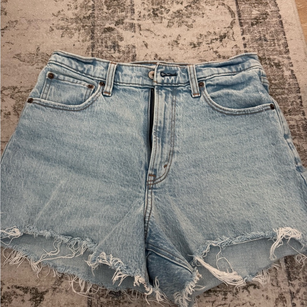 Abercrombie & Fitch Light Blue Jean Shorts